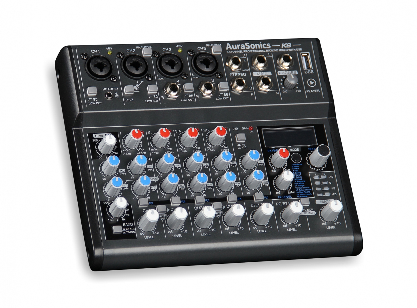 AuraSonics K8 компактный микшерный пульт в Осташкове