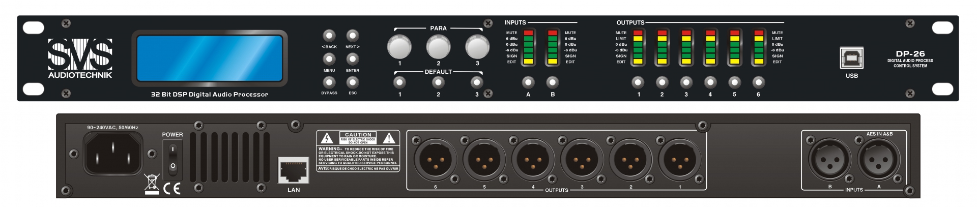 SVS Audiotechnik DP-26 Цифровой процессор: 2 входа 6 выходов в Осташкове