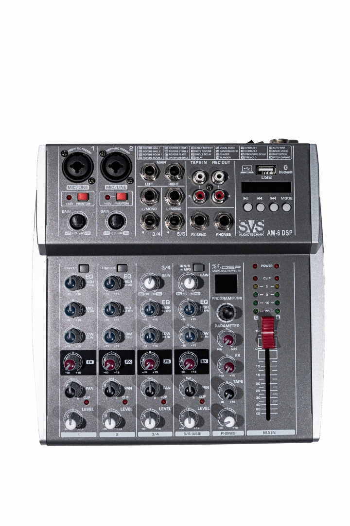 SVS Audiotechnik mixers AM-6 DSP Микшерный пульт аналоговый, 6-канальный SVS Audiotechnik mixers в Осташкове