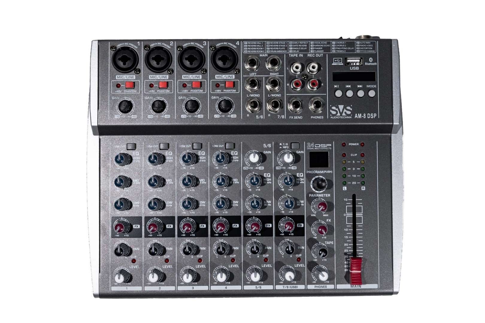 SVS Audiotechnik mixers AM-8 DSP Микшерный пульт аналоговый, 8-канальный в Осташкове